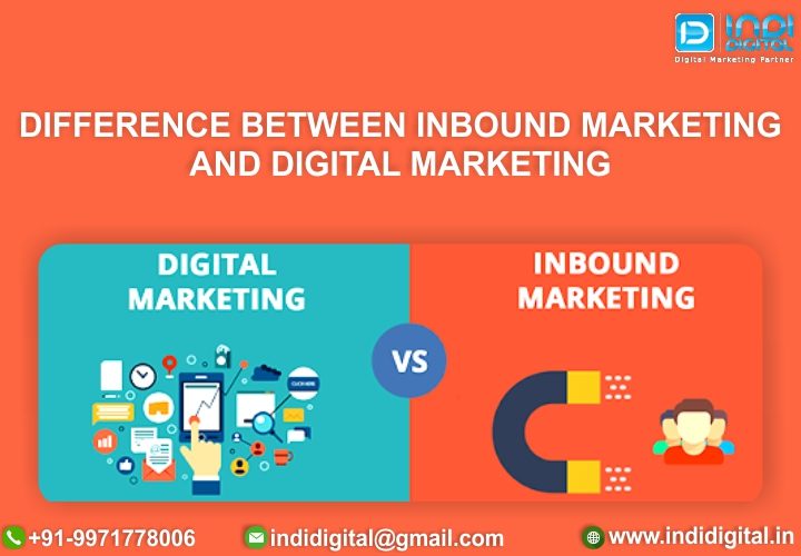Difference between inbound marketing and digital marketing - Digital Marketing